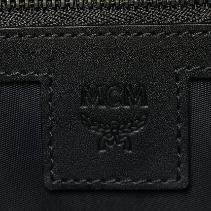 MCM Visetos Ottomar Checkerboard Weekender Duffle Bag Blue Multicolor 6 of 10