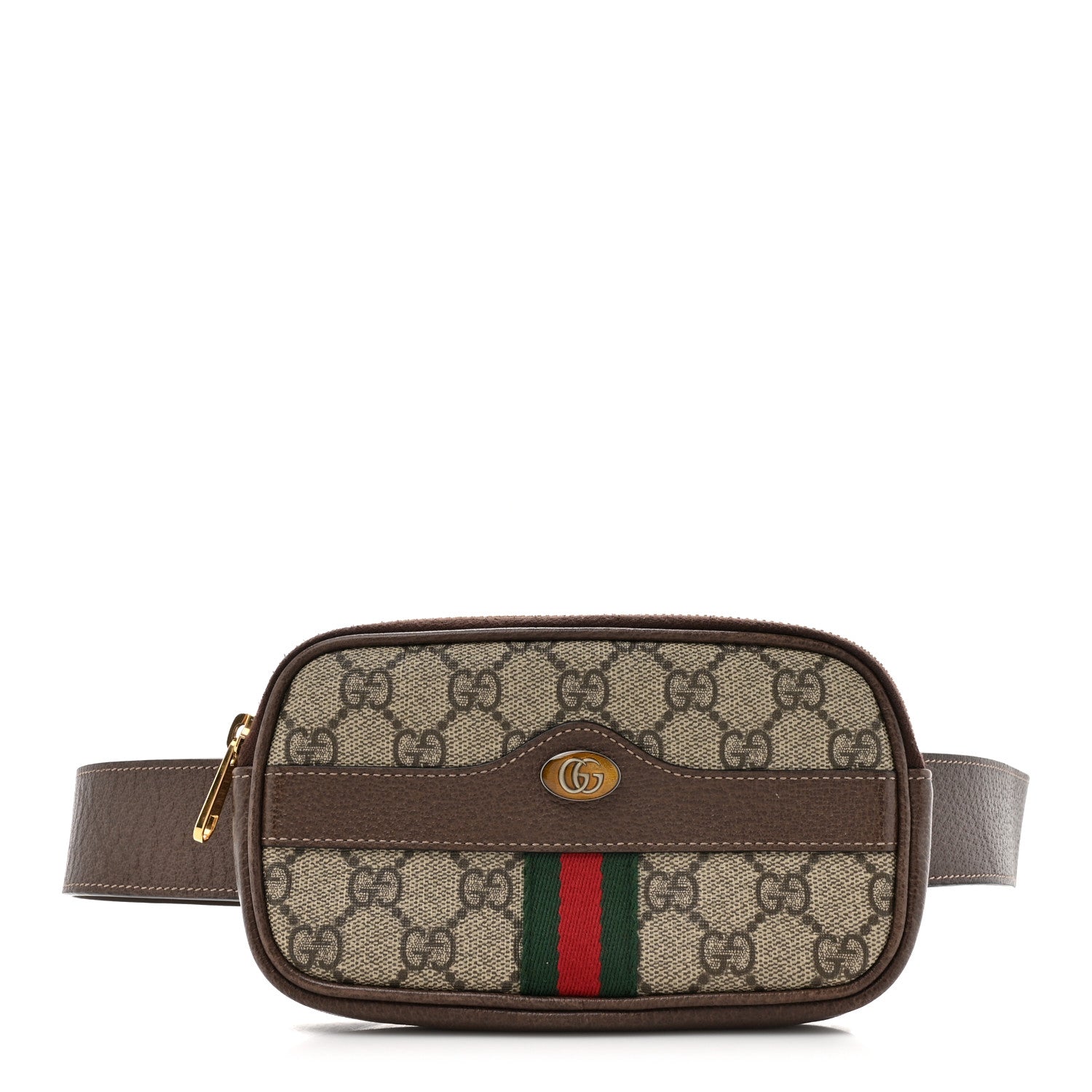 Gucci GG Supreme Monogram Ophidia Belted iPhone Case 95 38 Dark Brown 1 of 14