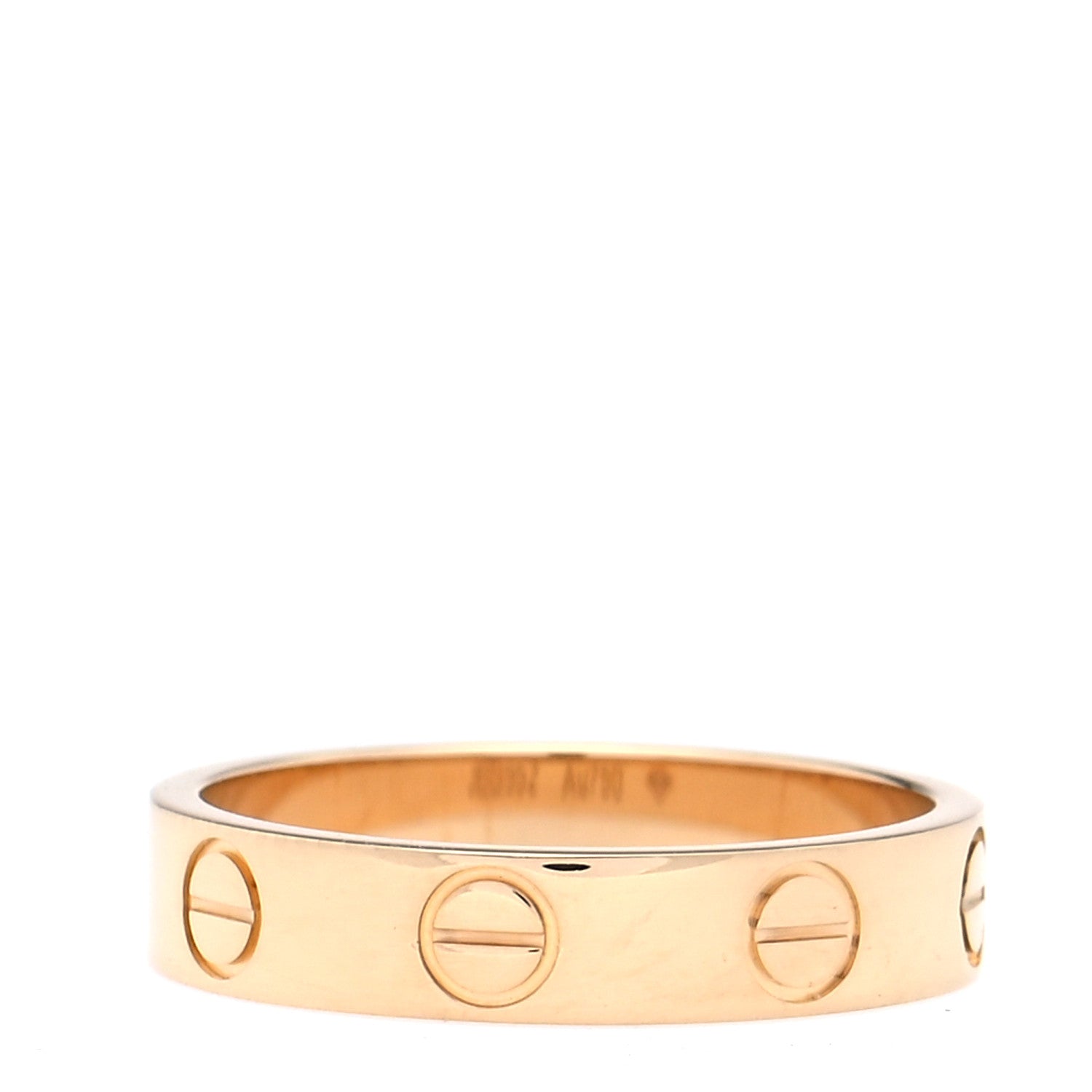 Cartier 18K Yellow Gold 3.5mm LOVE Wedding Band Ring 47 4 3 of 7