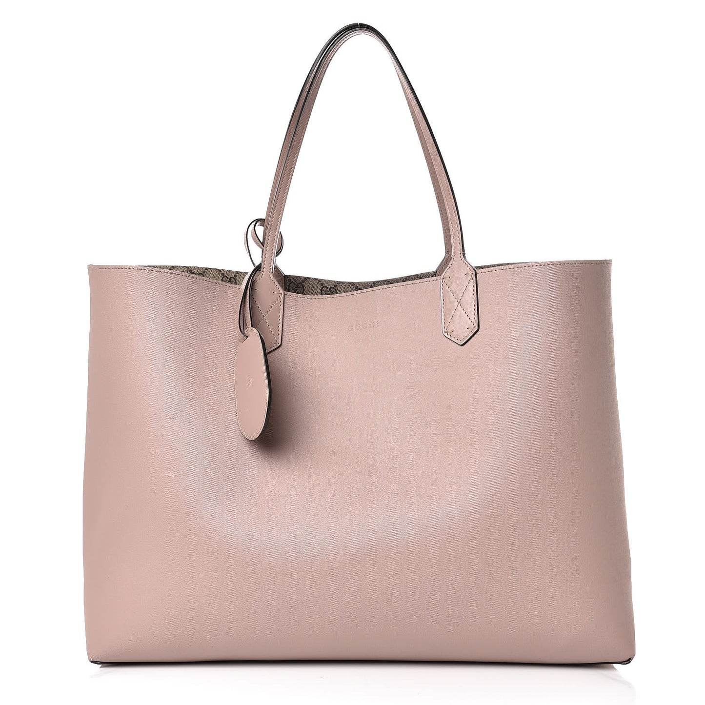 Calfskin GG Supreme Monogram Large Reversible Tote Dark Cipria