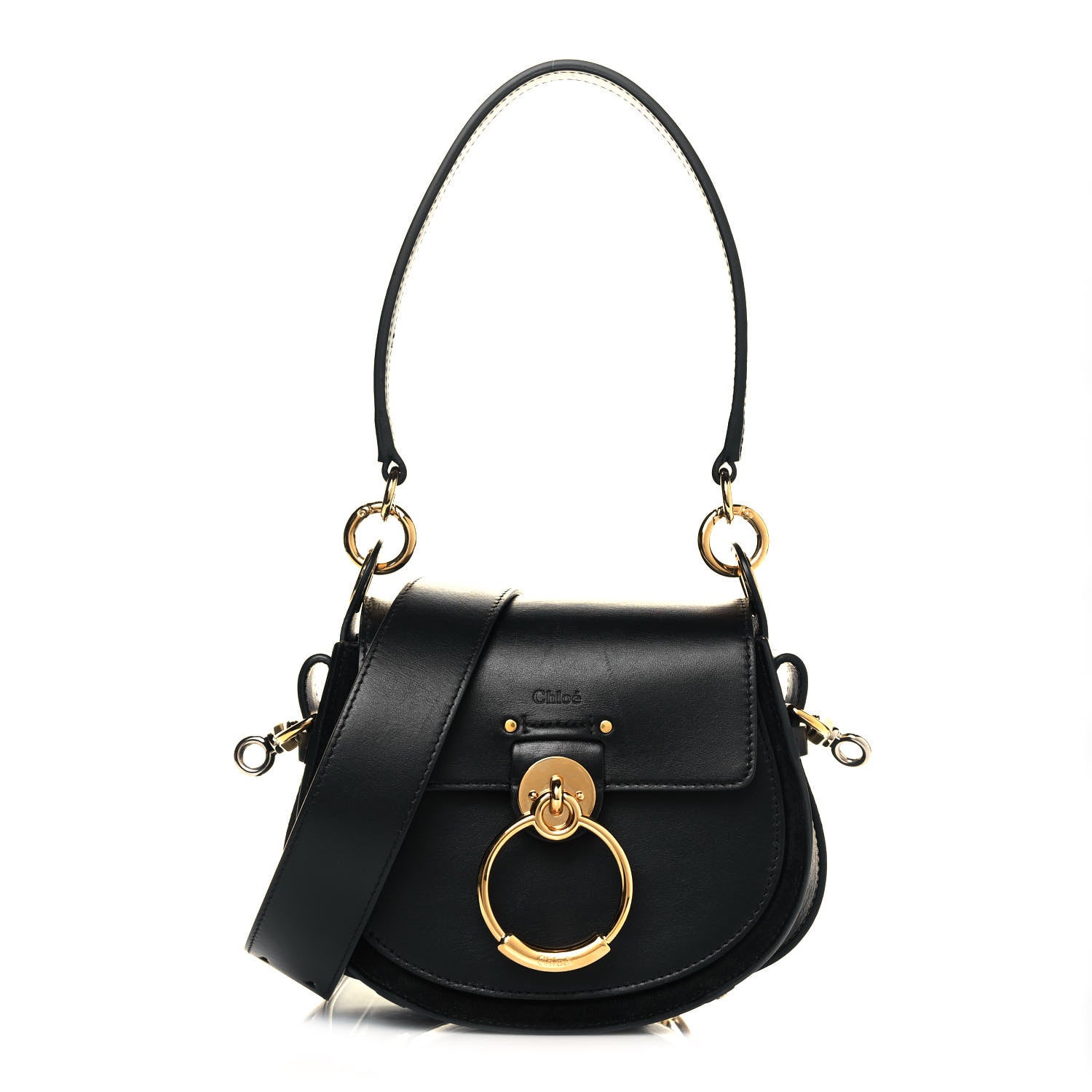 Chloe Calfskin Small Tess Bag Black 1 of 10