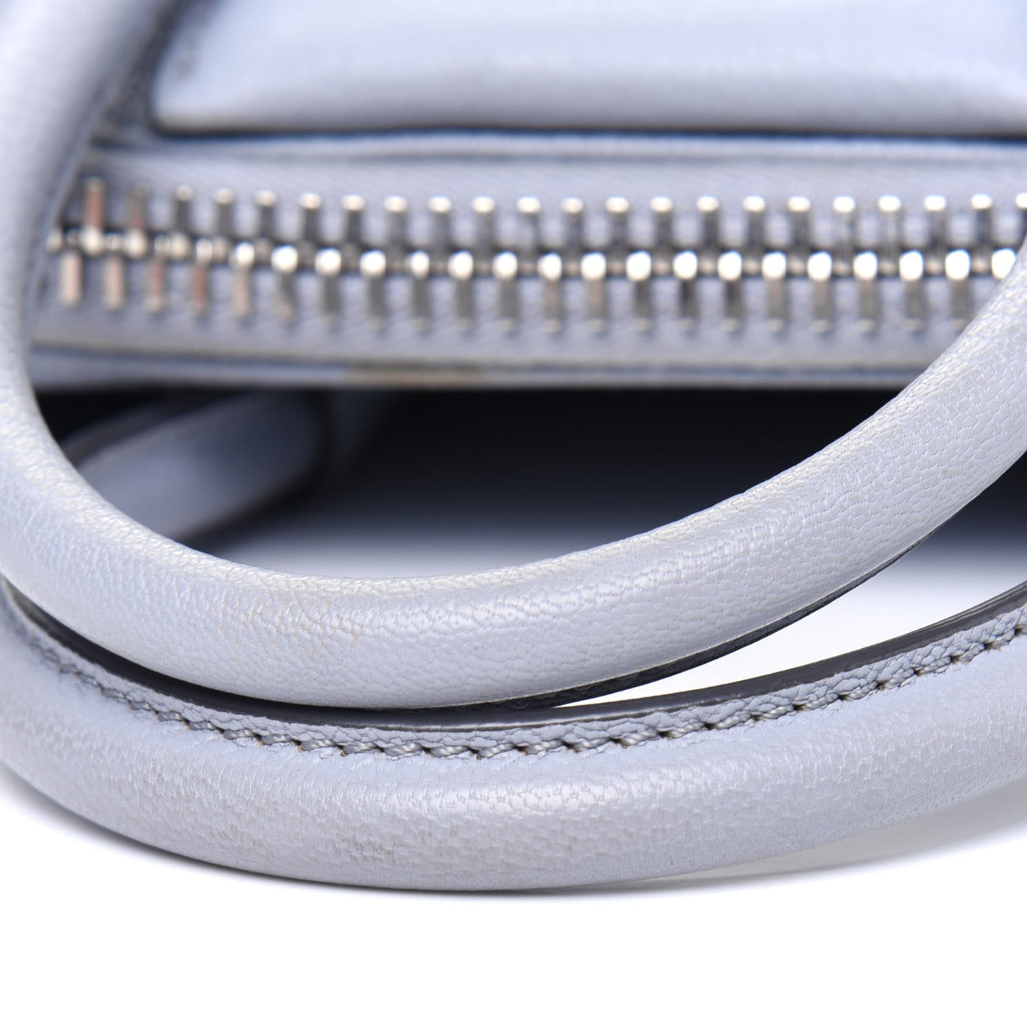 Sugar Goatskin Mini Antigona Grey Blue