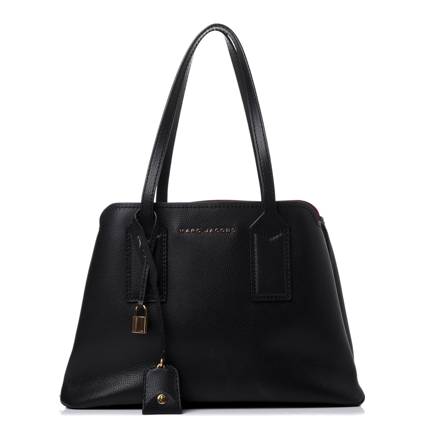 Marc Jacobs Pebbled Calfskin Editor Shopping Tote Black 1 of 12