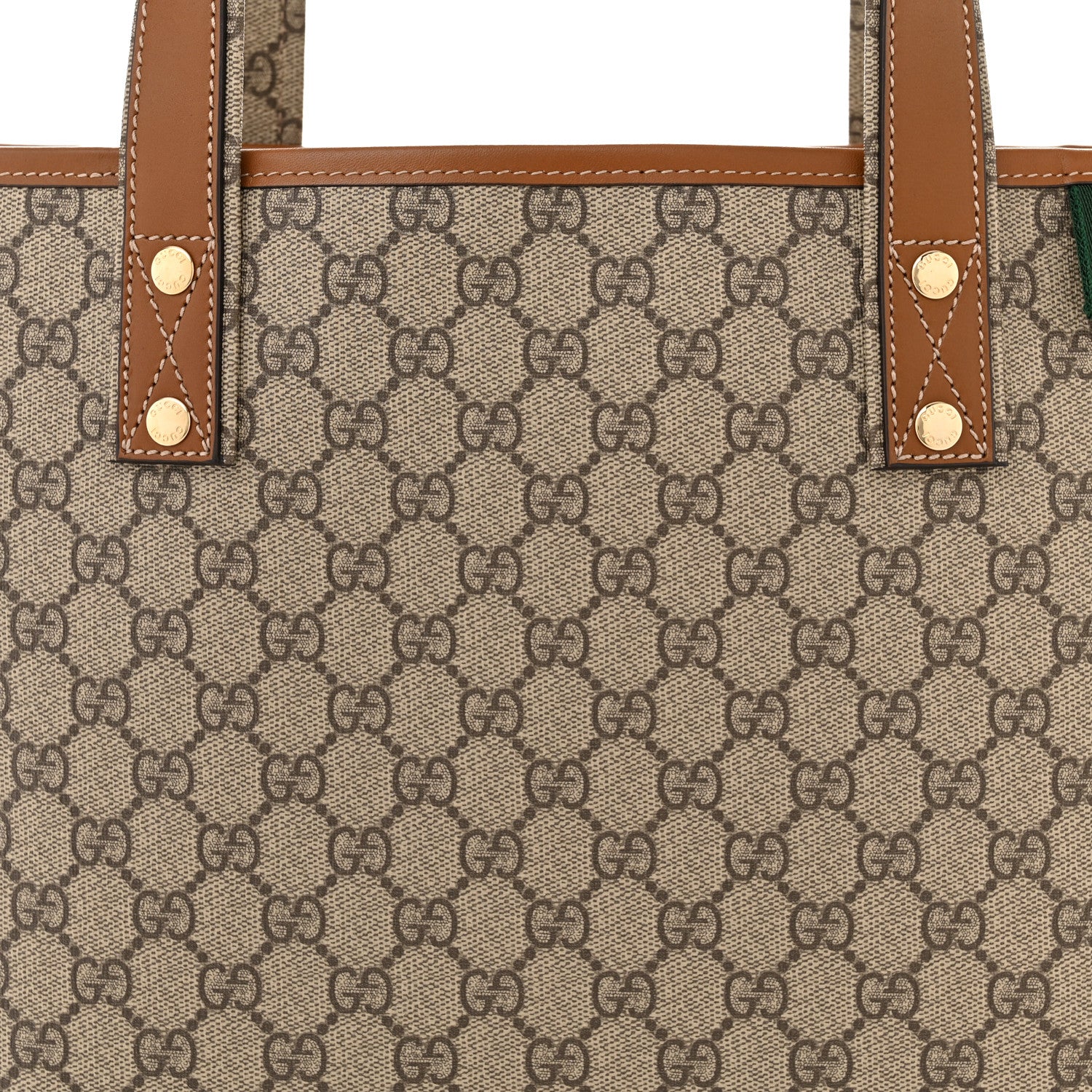 Gucci GG Plus Monogram Medium Signature Web Loop Tote Light Brown 8 of 11