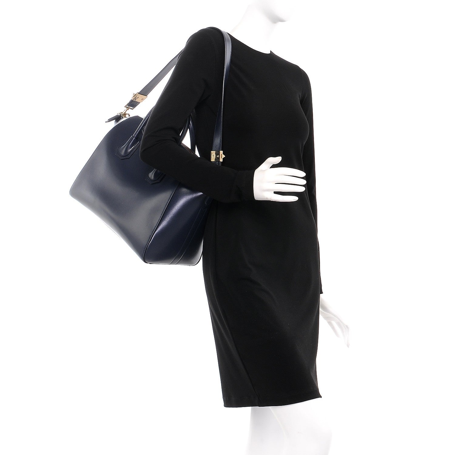 Givenchy Smooth Calfskin Medium Antigona Navy 2 of 11