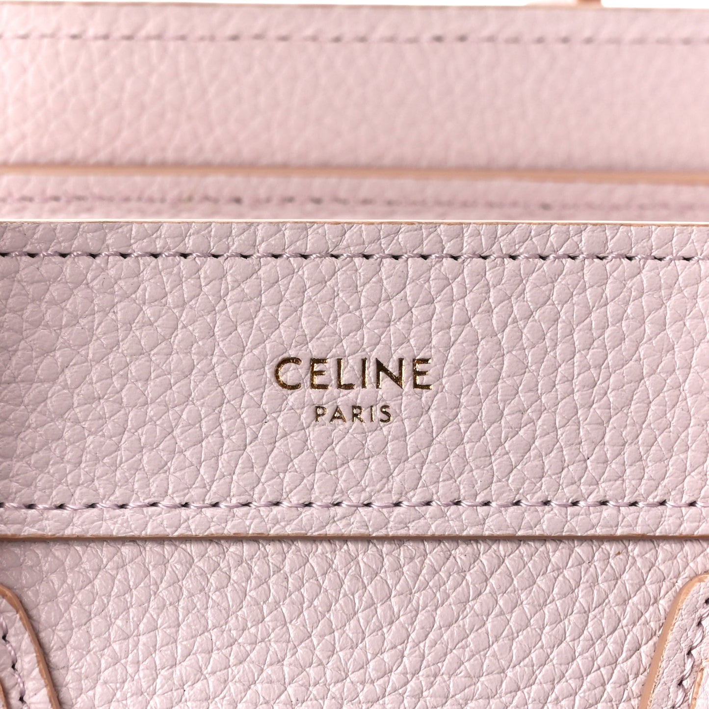 Drummed Calfskin Nano Luggage Pale Pink