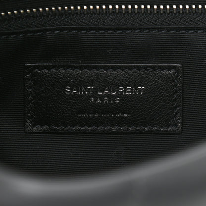 Saint Laurent Lambskin Quilted Toy Loulou Puffer Monogram Chain Satchel Storm 7 of 10