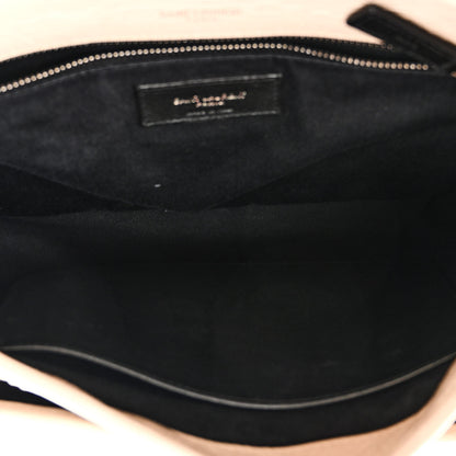 Saint Laurent Crinkled Calfskin Matelasse Monogram Medium Niki Chain Satchel Light Natural 4 of 9