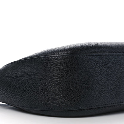 Prada Vitello Daino Zippered Messenger Hobo Black 8 of 12