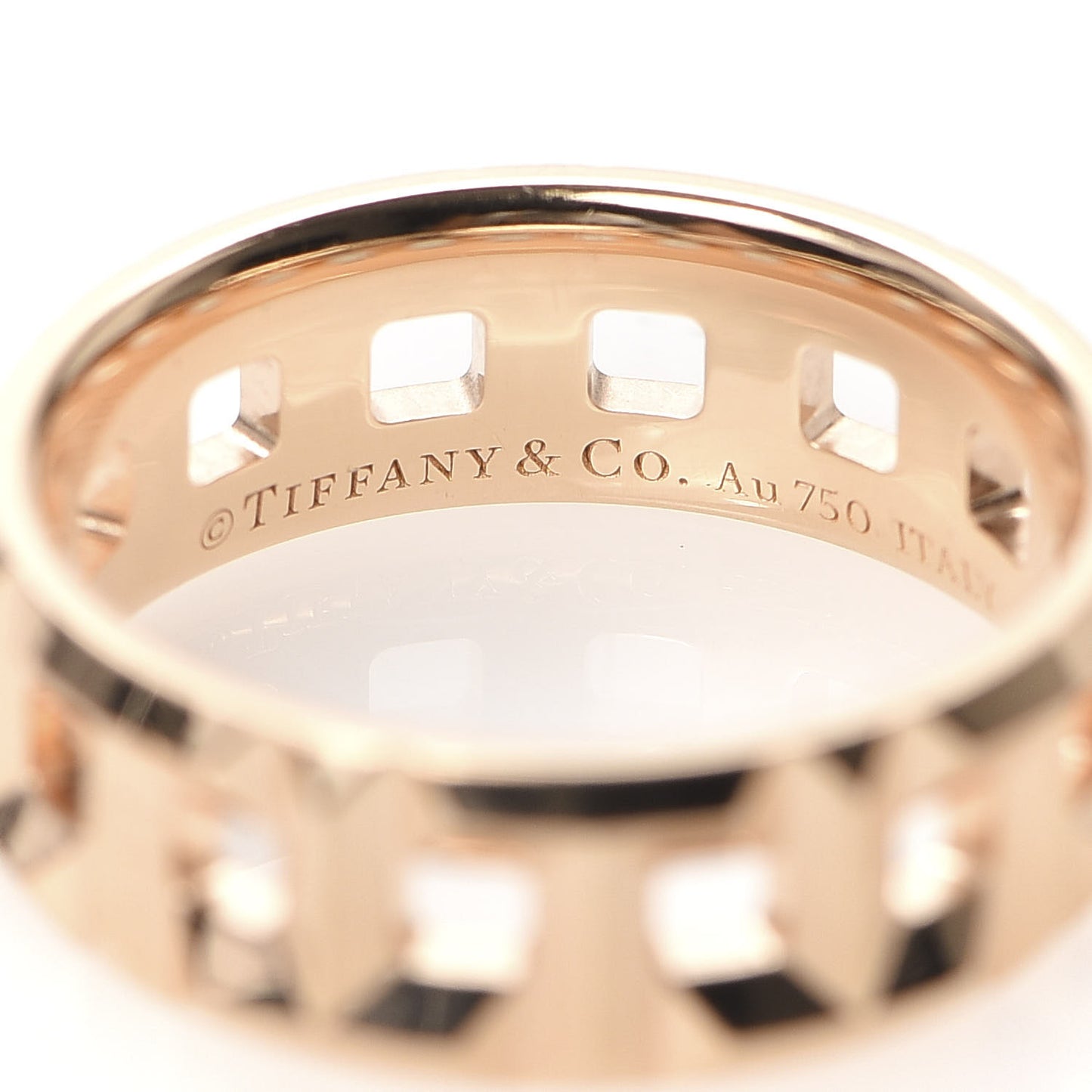 18K Rose Gold Wide T True Ring 45 3.25