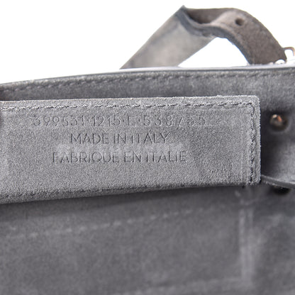 Balenciaga Baby Daim Suede Plate Hardware Papier A6 Zip Around Tote Grey 7 of 12