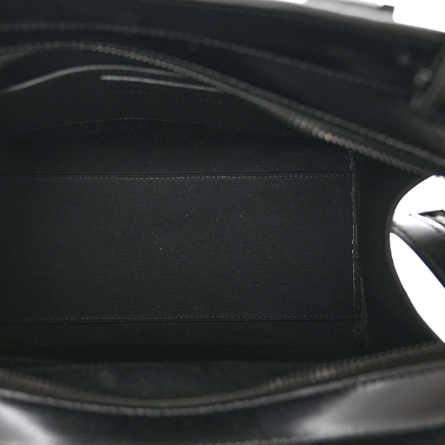 Saint Laurent Shiny Calfskin Small Uptown Tote Black 6 of 9