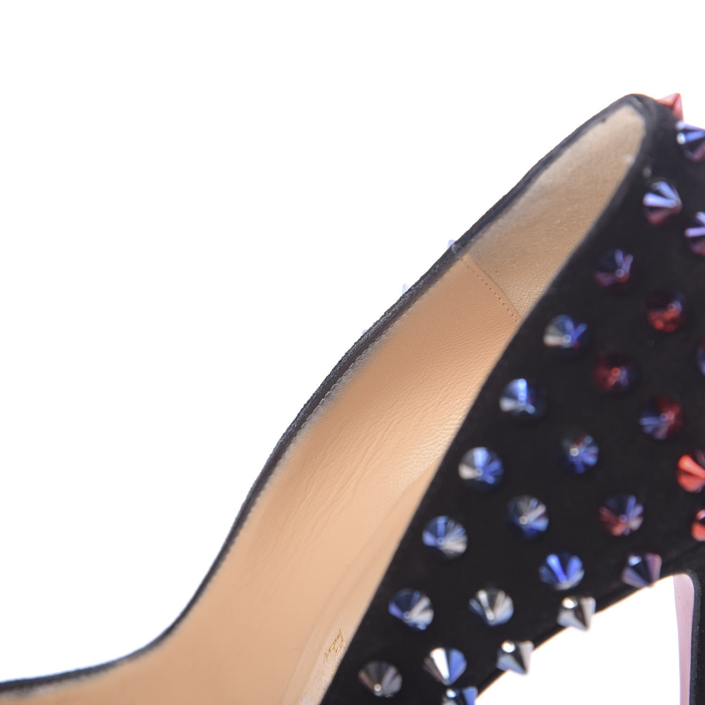 Suede Follies Spikes 100 Pumps 37 Black