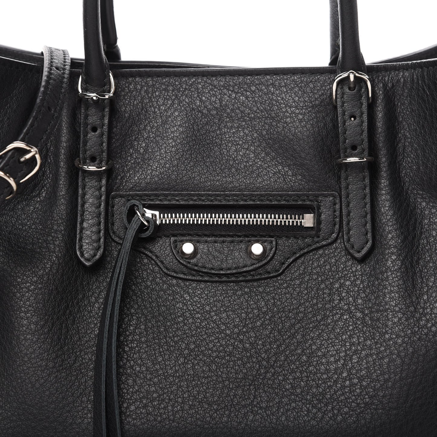 Veau Papier A6 Zip Around Tote Black