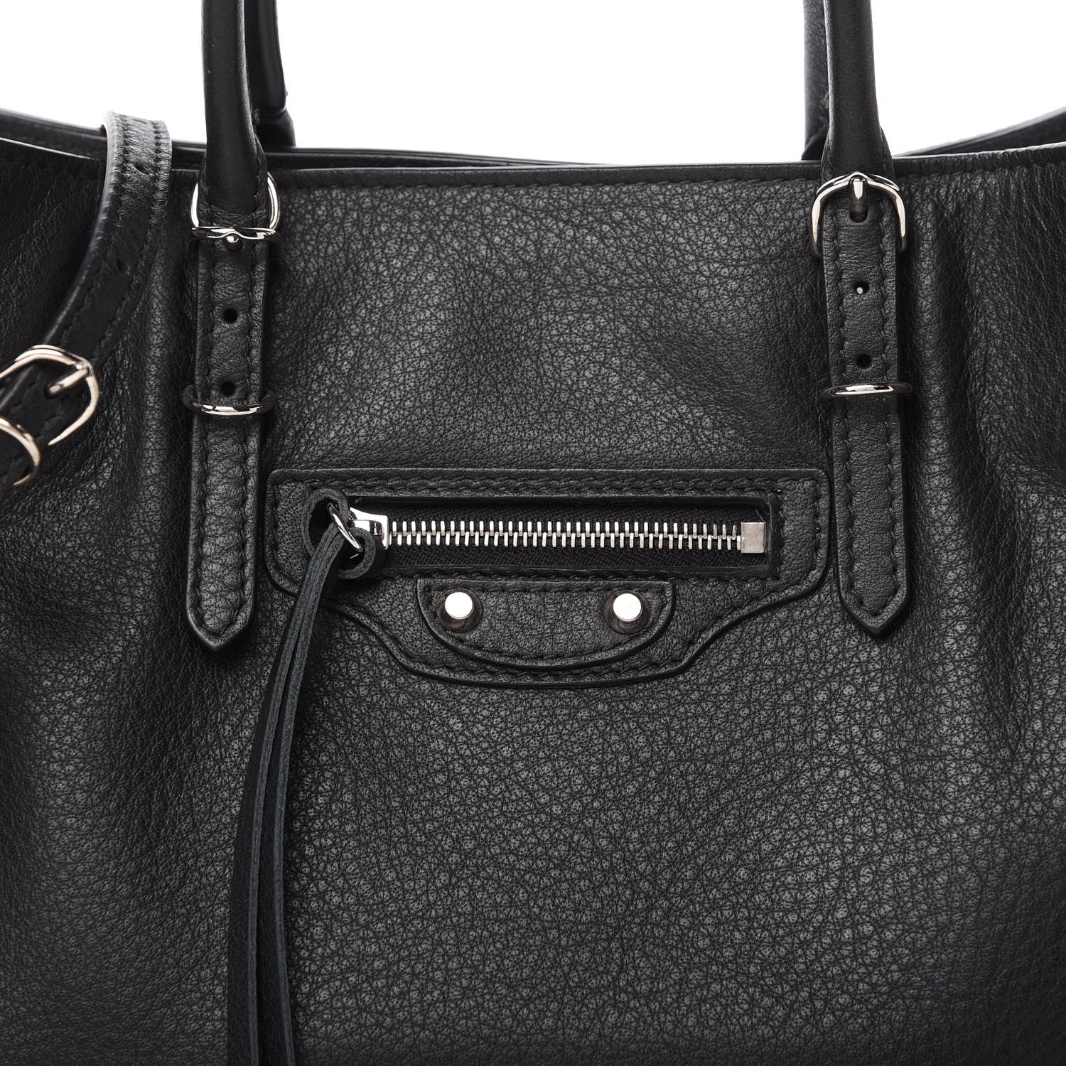 Balenciaga Veau Papier A6 Zip Around Tote Black 10 of 10