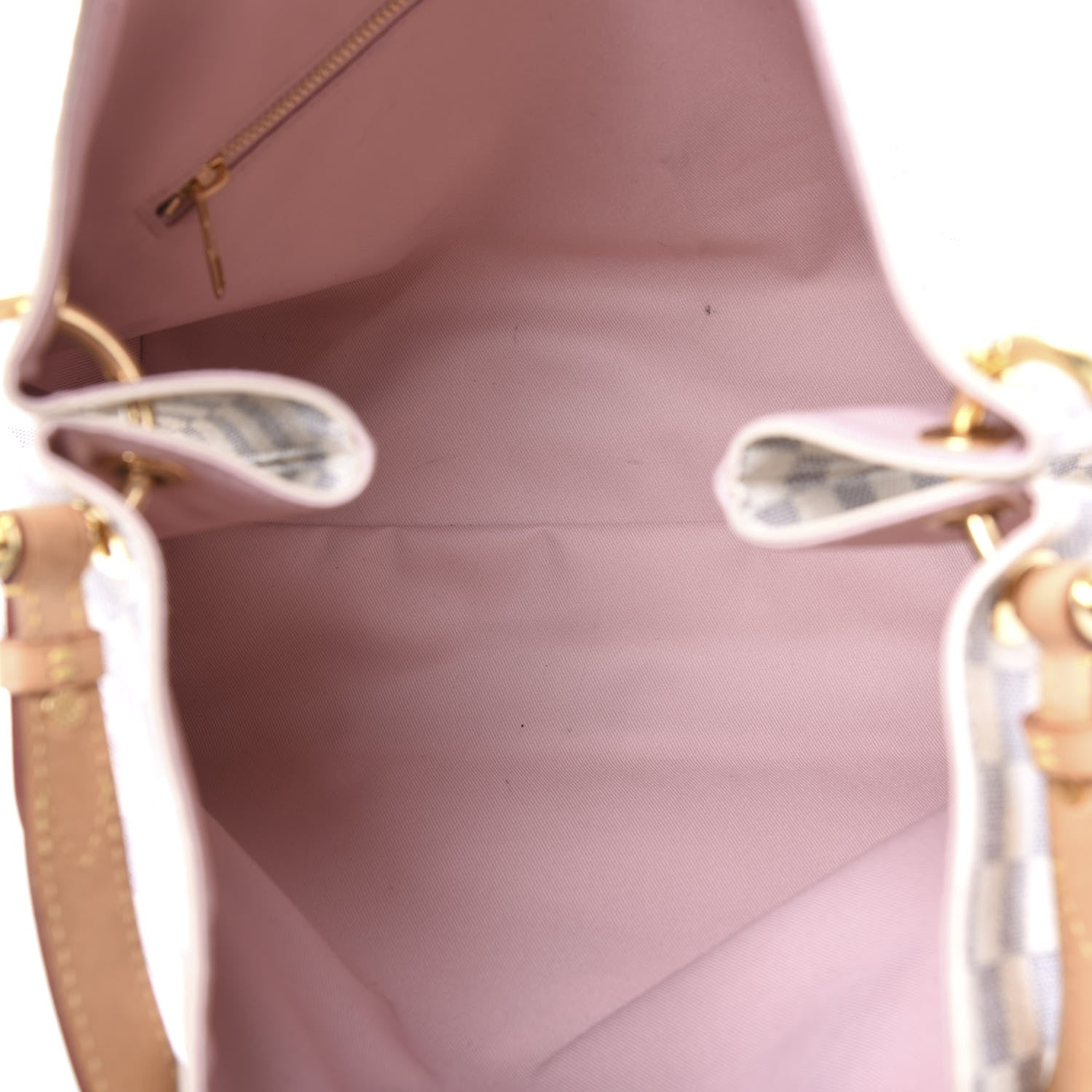 Louis Vuitton Damier Azur Graceful MM Rose Ballerine 4 of 11
