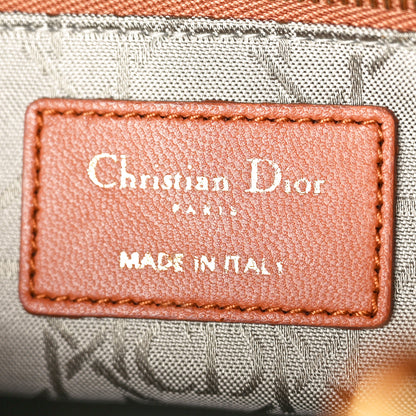 Christian Dior Calfskin Cannage Small Lady Dior Tan 6 of 10