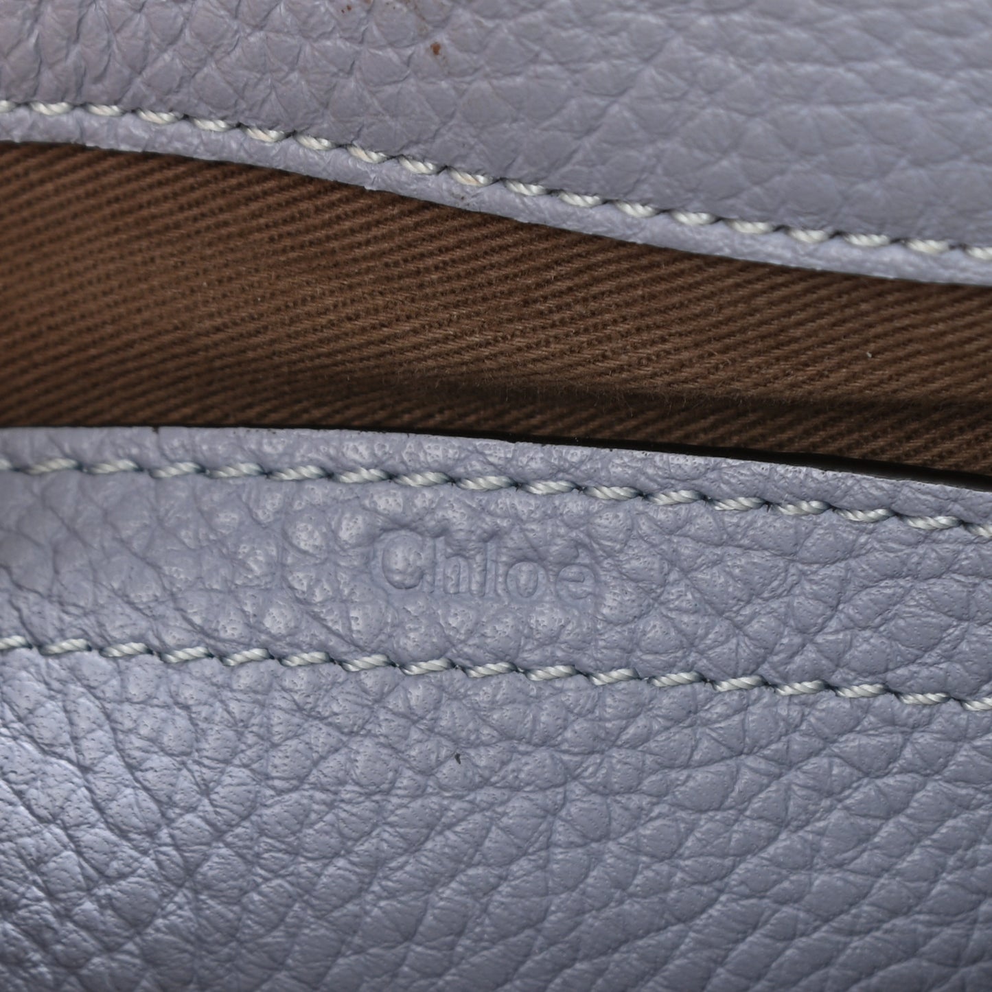 Calfskin Mini Marcie Round Crossbody Bag Washed Blue