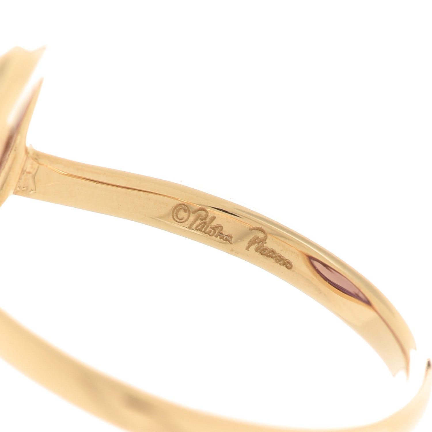 Tiffany 18K Yellow Gold Amethyst Paloma Picasso Olive Leaf Ring 53 6.25 4 of 7