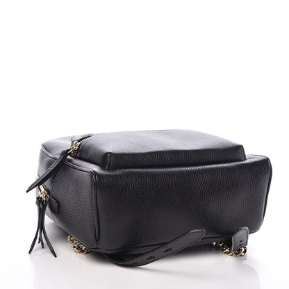 Gucci Pebbled Calfskin Soho Chain Backpack Black 4 of 7
