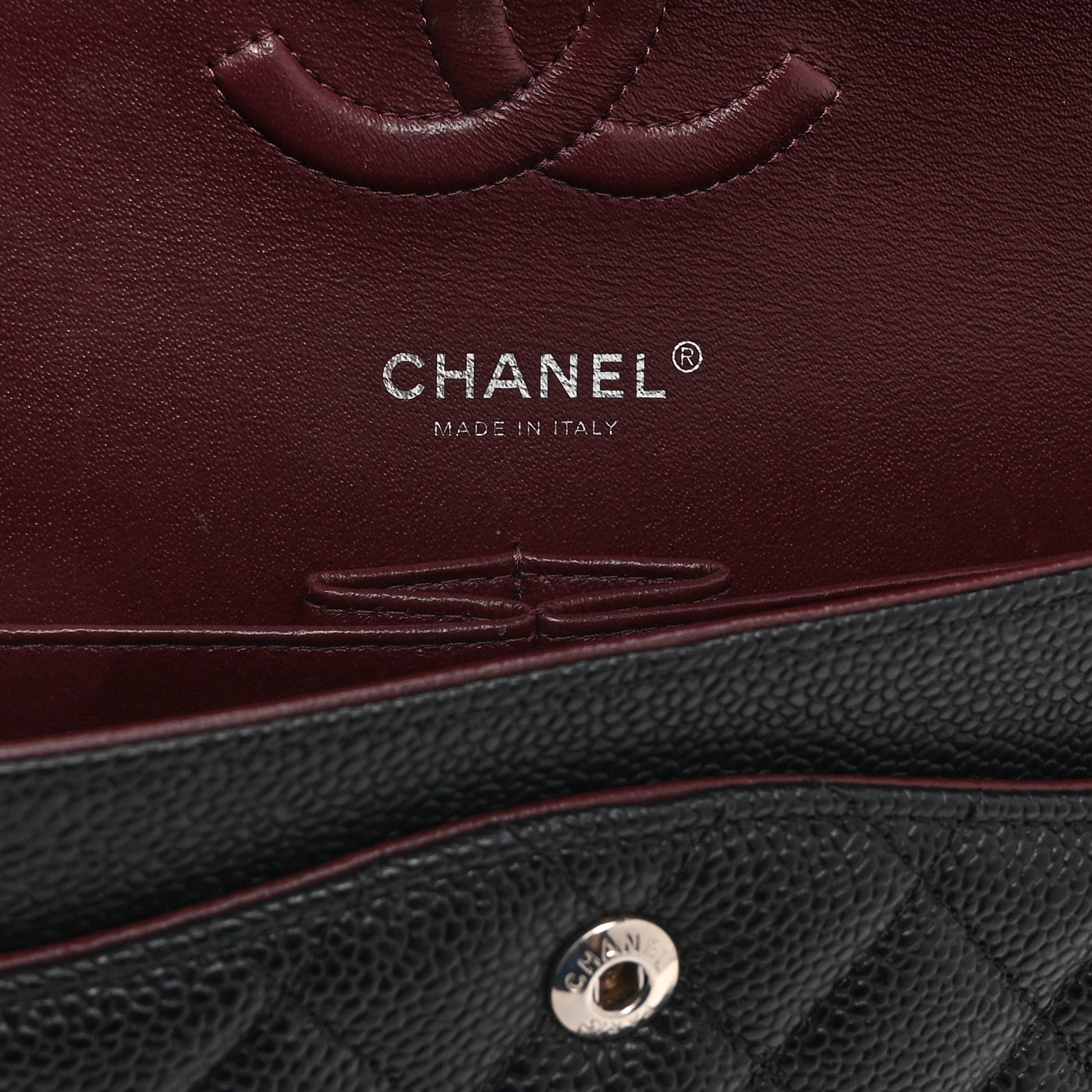 Chanel Caviar Quilted Medium Double Flap Black 6 of 10