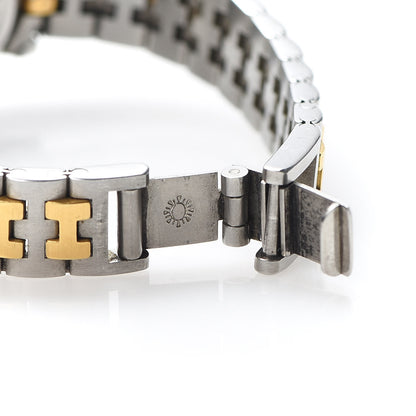 Hermes Stainless Steel 25mm Sellier Quartz Watch Gold 6 of 6
