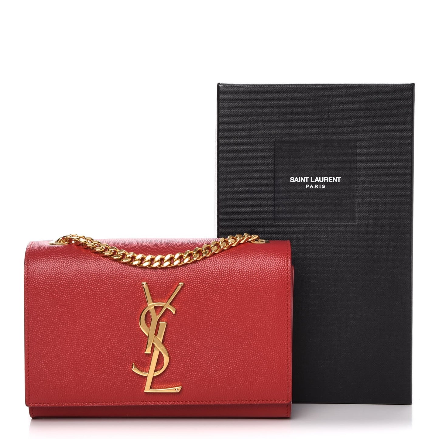 Grain De Poudre Small Monogram Kate Satchel Red