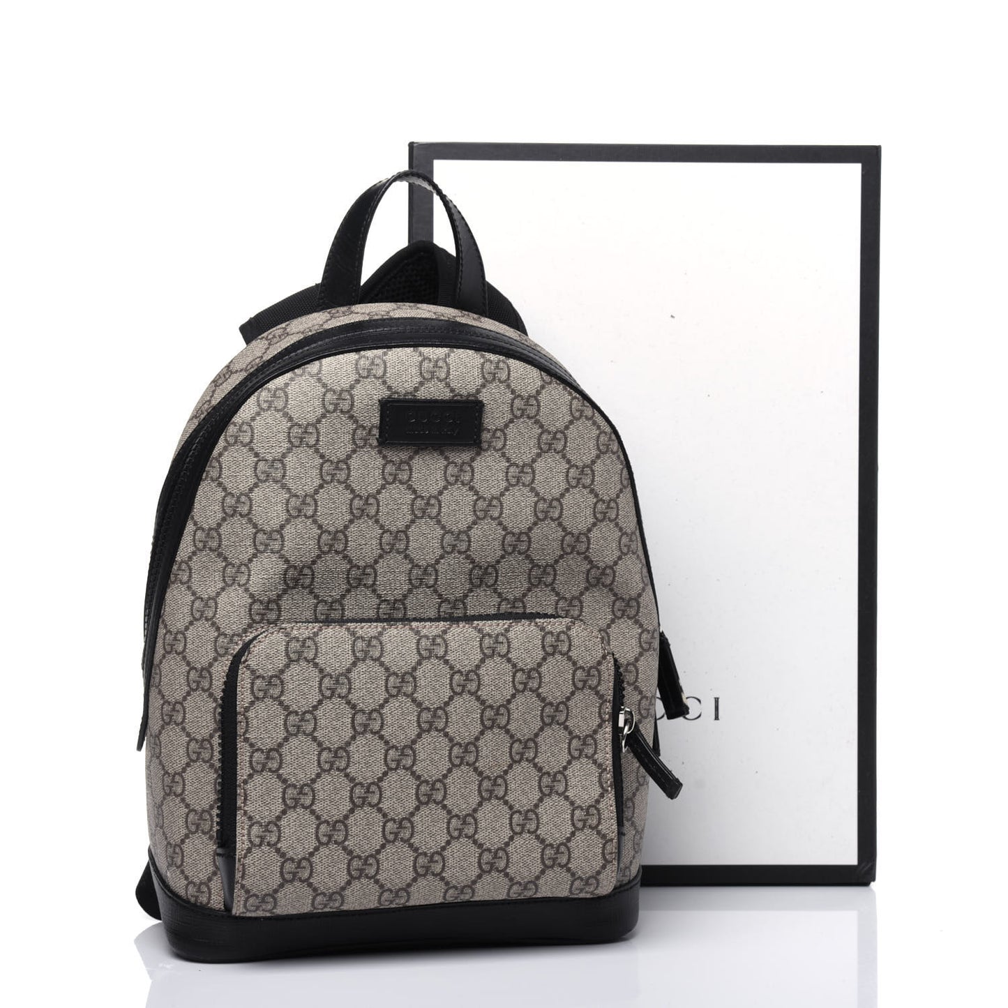 GG Supreme Monogram Small Eden Day Backpack Black