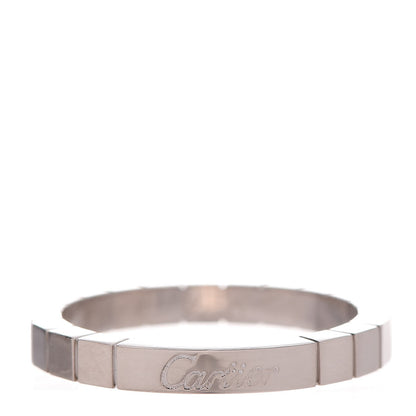 Cartier 18K White Gold Lanieres Ring 61 9.5 1 of 4