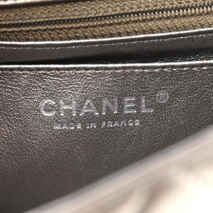 Chanel Metallic Lambskin Quilted Mini Rectangular Flap Ruthenium 6 of 13