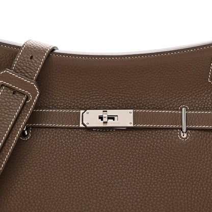 Hermes Taurillon Clemence Jypsiere 28 Etoupe 8 of 10