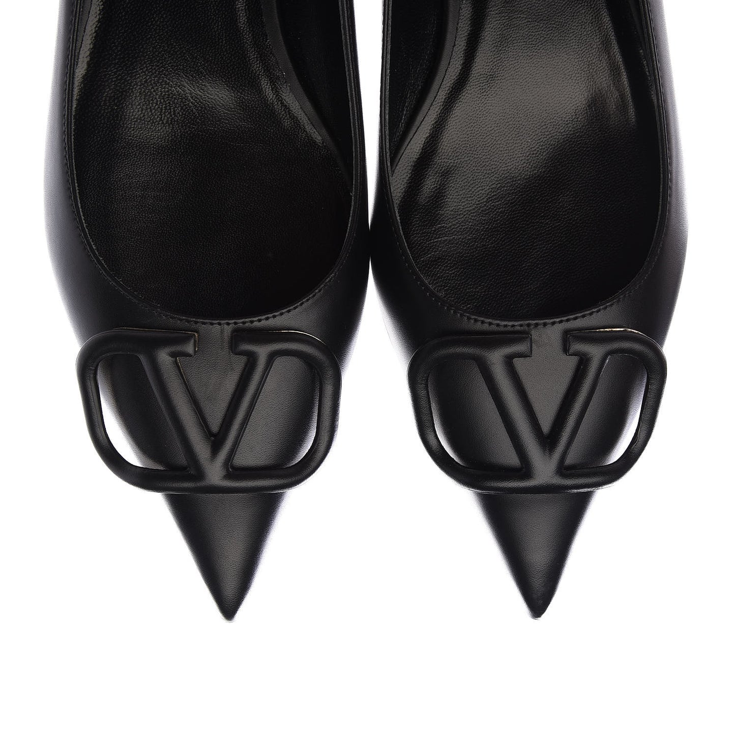 Nappa Vlogo Flats 38 Black