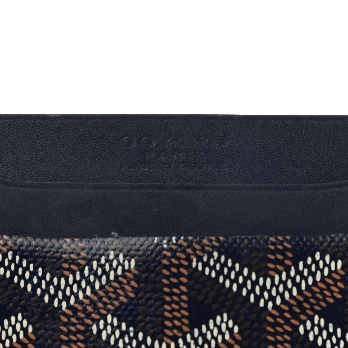 Goyardine Saint Sulpice Card Holder Navy