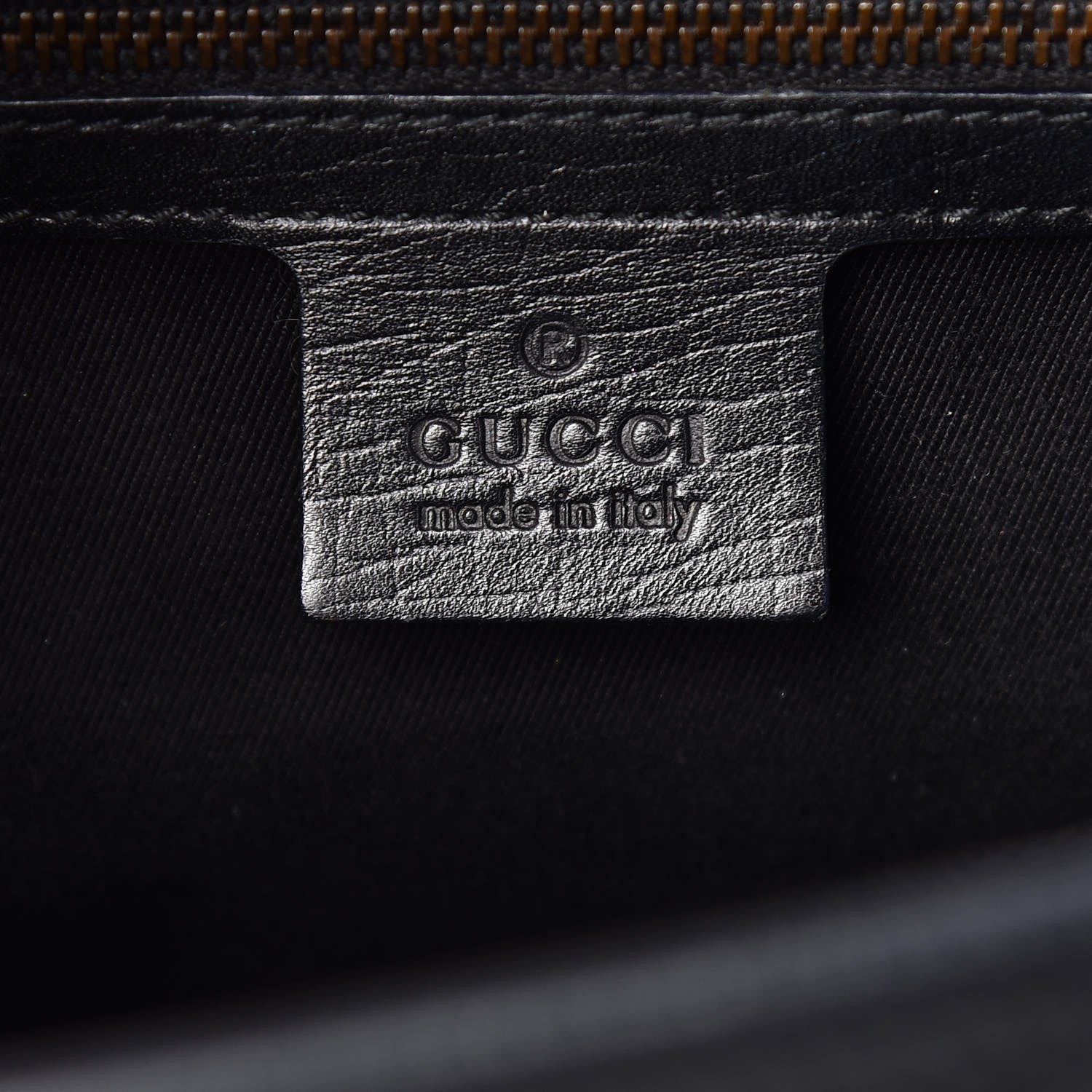 Gucci Calfskin Bamboo Bullet Satchel Black 6 of 11