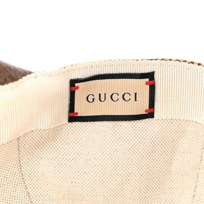 Gucci Monogram Jumbo GG Baseball Hat XL 59 Camel Ebony 10 of 10