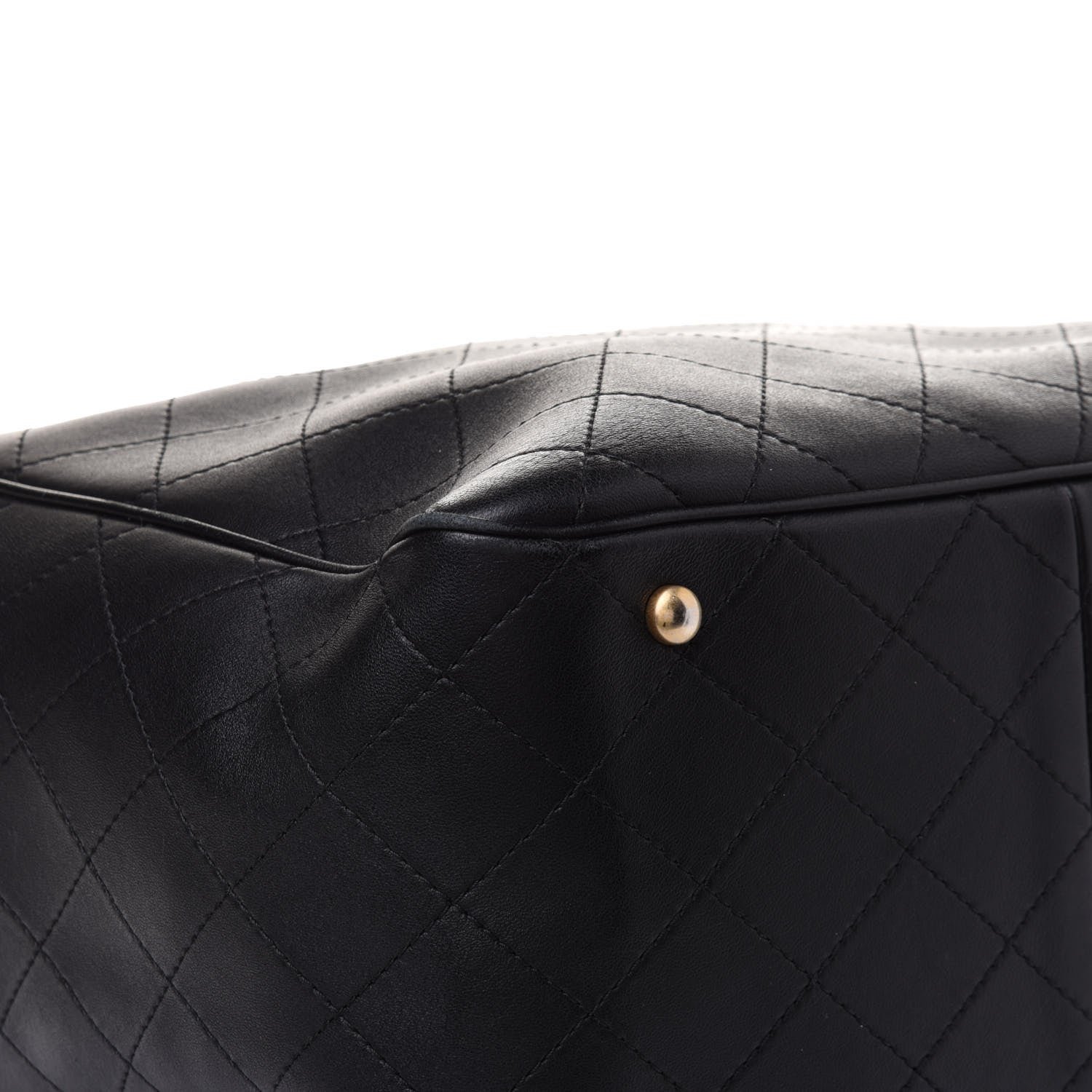 Chanel Calfskin Stitched Egyptian Amulet Drawstring Bag Black 11 of 17
