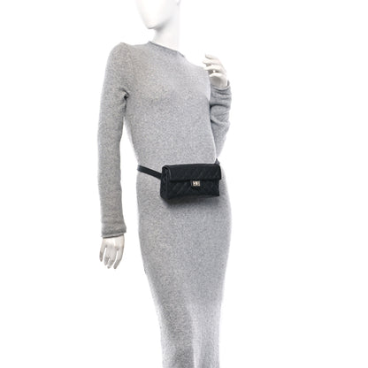 Chanel Grained Calfskin Quilted 2.55 Reissue Flap Belt Bag Clutch Black 3 of 18