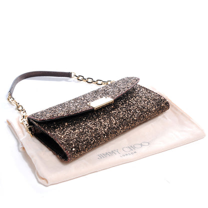 Jimmy Choo Glitter Riane Clutch Copper 4 of 10