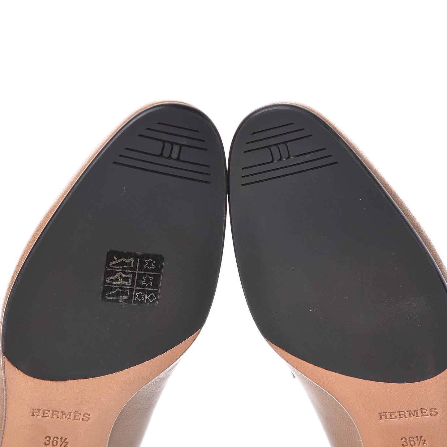 Goatskin Womens Paris Loafers 36.5 Etoupe