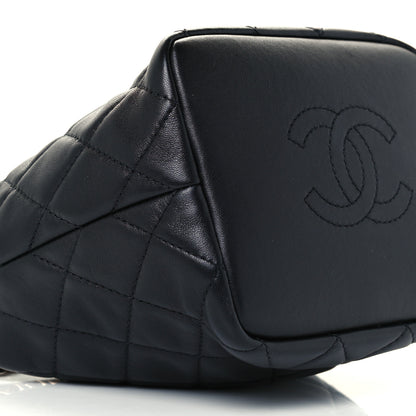Chanel Lambskin Quilted Small Perfect Meeting Hobo Black 9 of 11