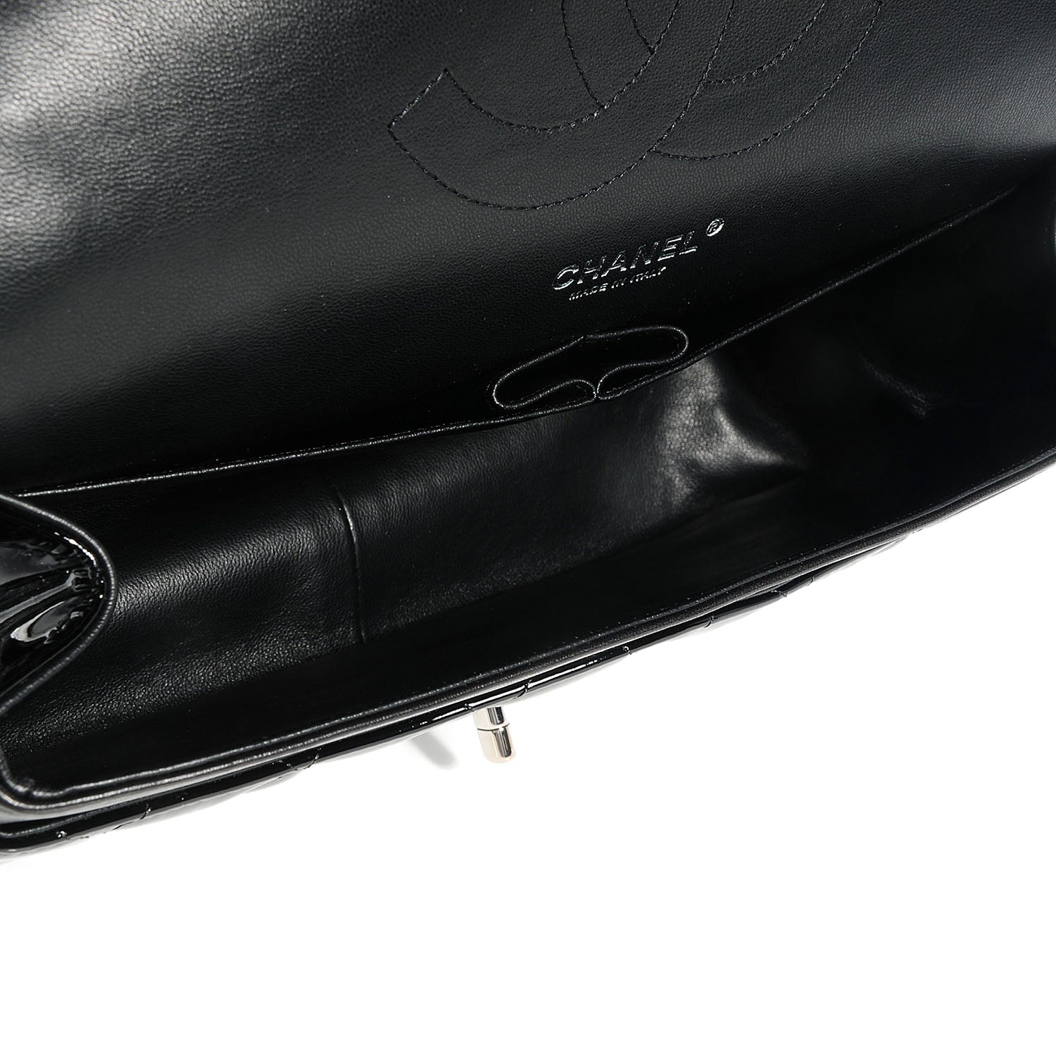 Chanel Patent Jumbo Double Flap Black 5 of 9
