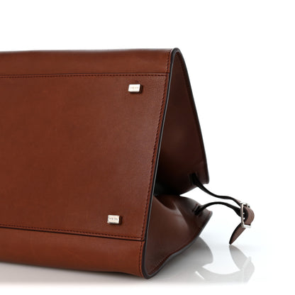 The Row Polished Saddle Calfskin Soft Margaux 15 New Burgundy 9 of 12