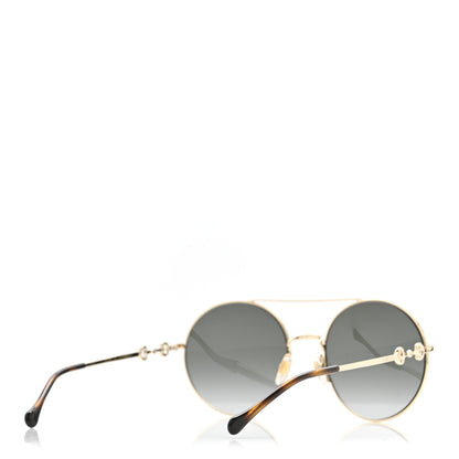 Gucci Round Horsebit Sunglasses GG0878S Gold 4 of 8