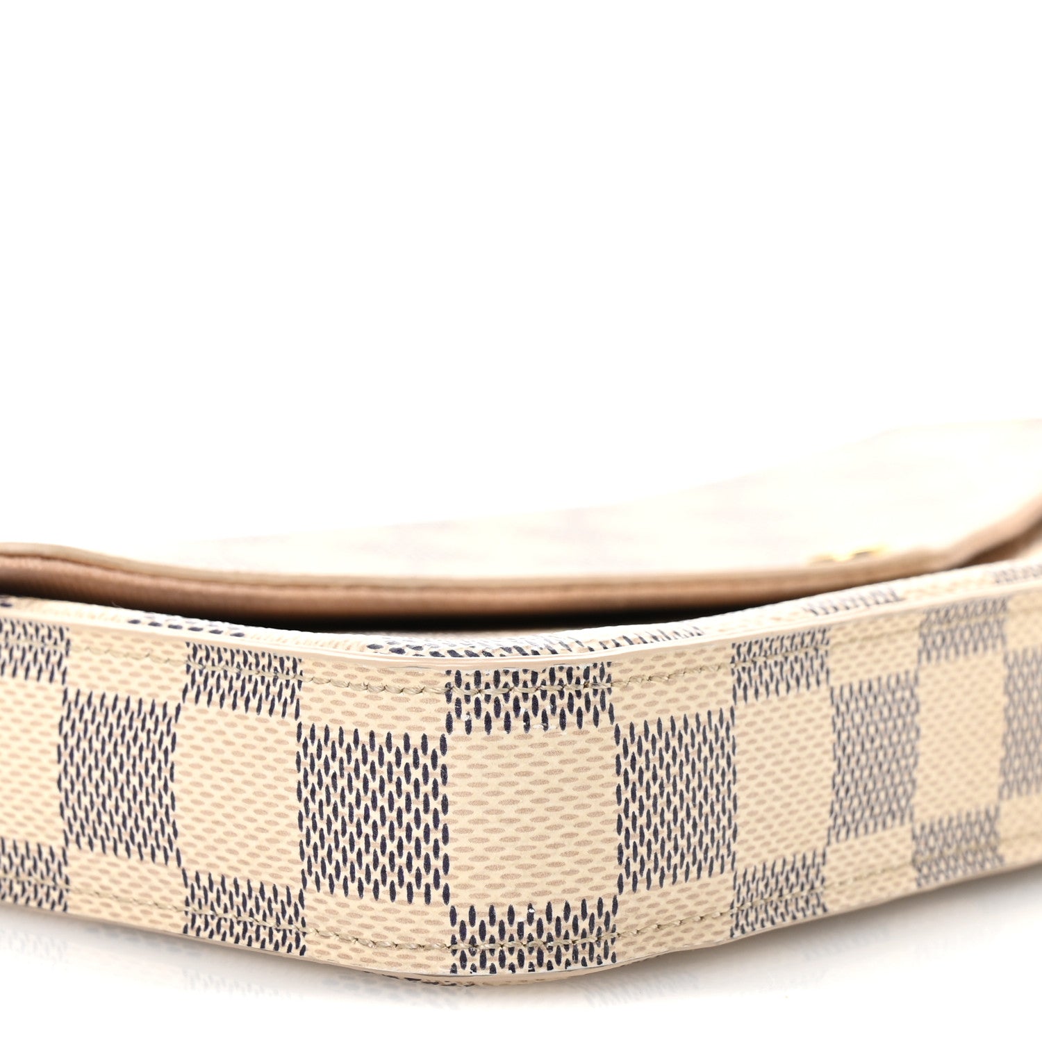 Louis Vuitton Damier Azur Pochette Felicie Chain Wallet Rose Ballerine 10 of 11