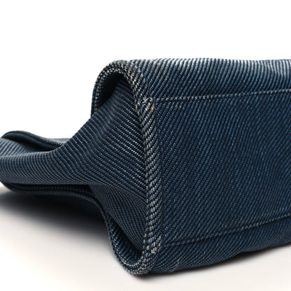 Chanel Mixed Fibers Large Deauville Tote Blue 9 of 11