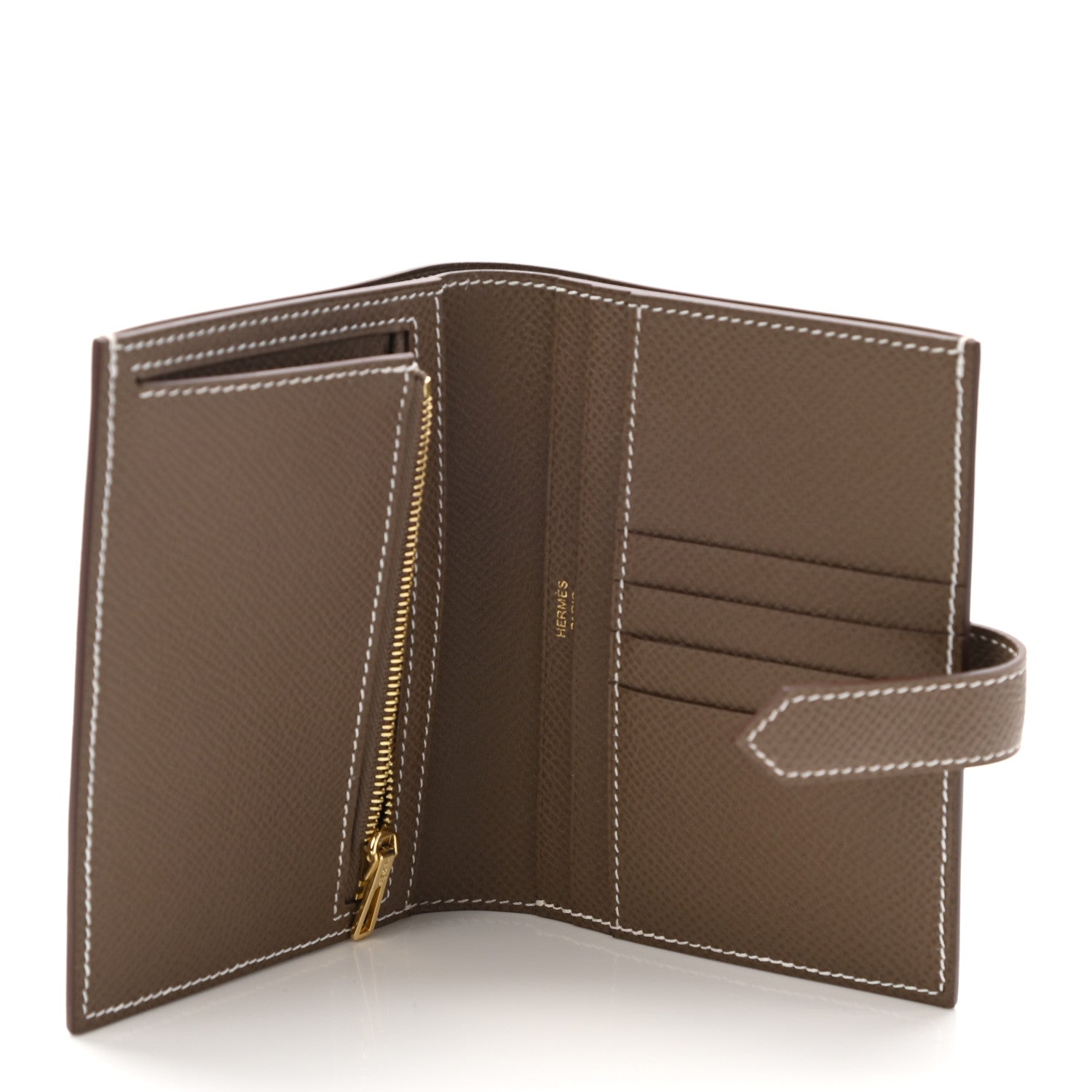 Hermes Epsom Bearn Compact Wallet Etoupe 5 of 7