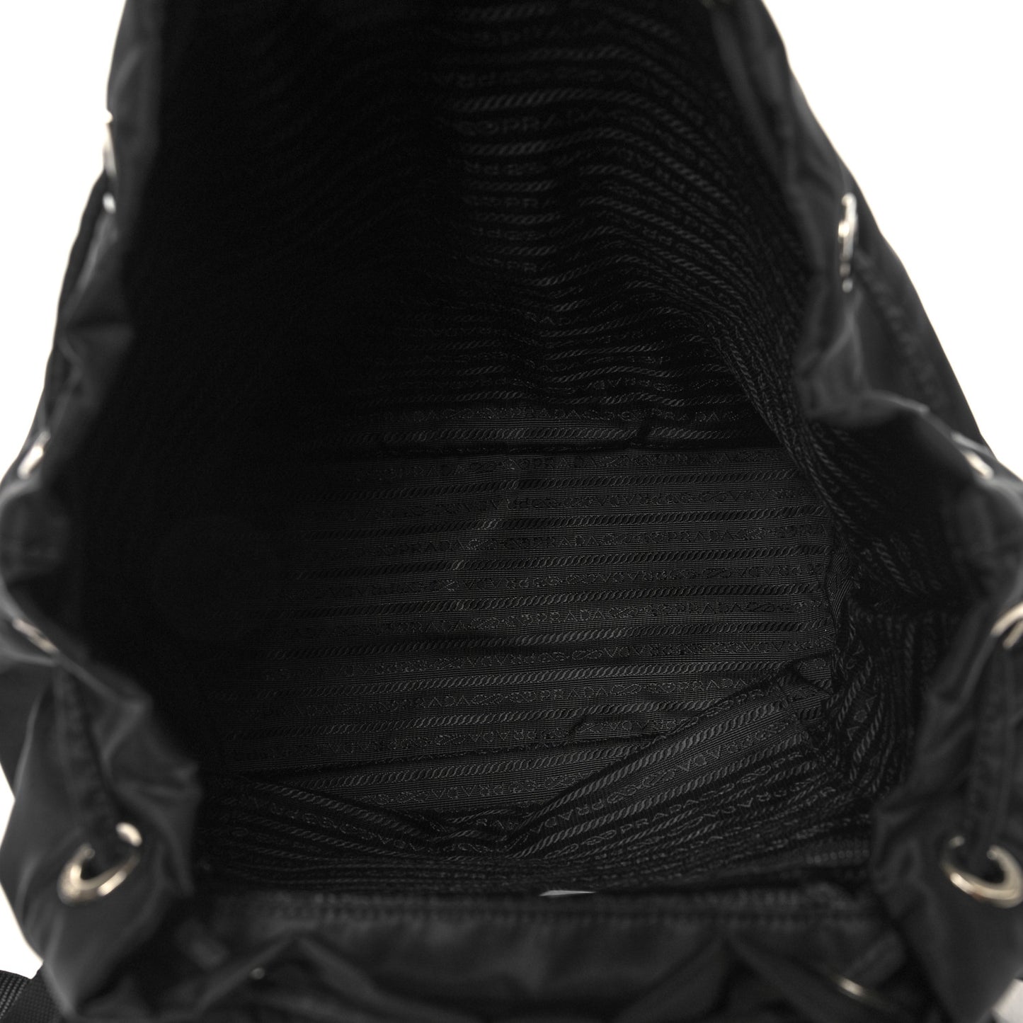 Re-Nylon Saffiano Medium Backpack Black