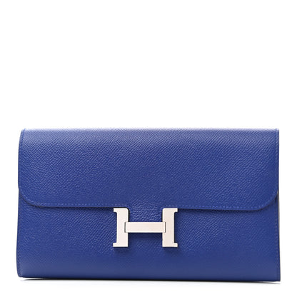 Hermes Epsom Constance Long Wallet Bleu Electrique 1 of 7
