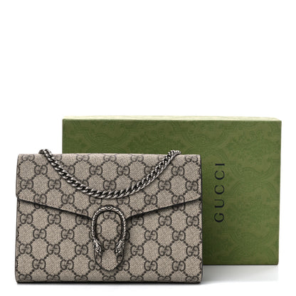 Gucci GG Supreme Monogram Mini Dionysus Chain Wallet Beige Taupe 11 of 11