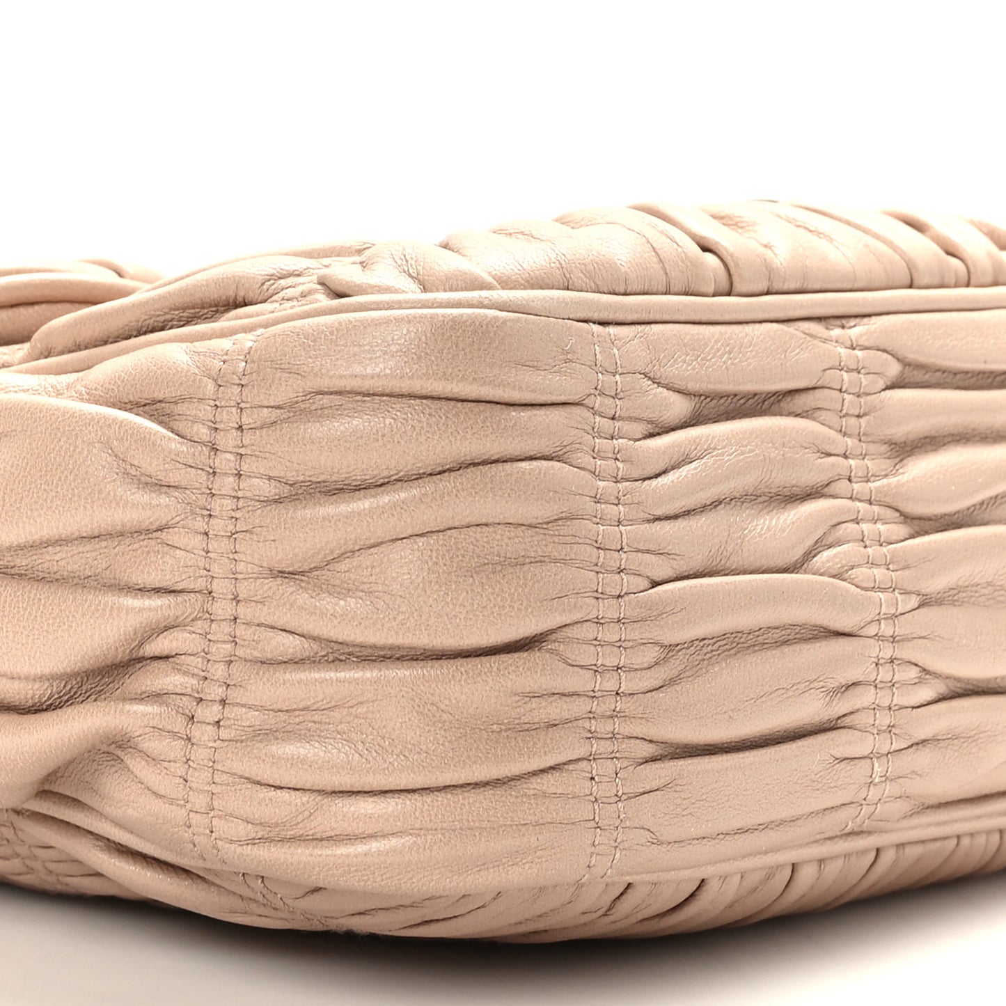 Nappa Gaufre Medium Sound Flap Shoulder Bag Cipria